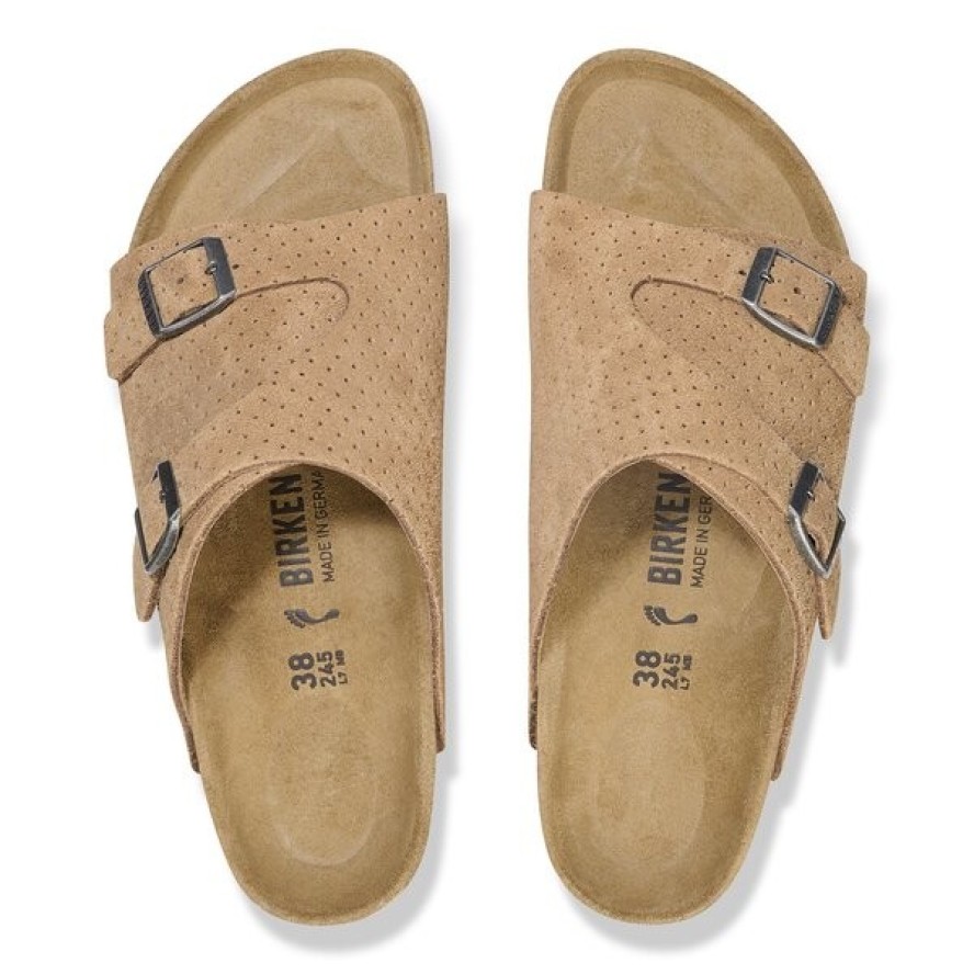 Klapki męskie BIRKENSTOCK ZÜRICH LEVE DOTTED NEW BEIGE