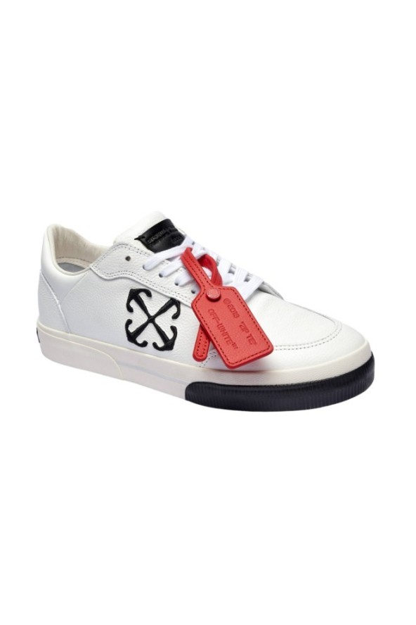 OFF-WHITE Białe sneakersy New Low Vulcanized Leather