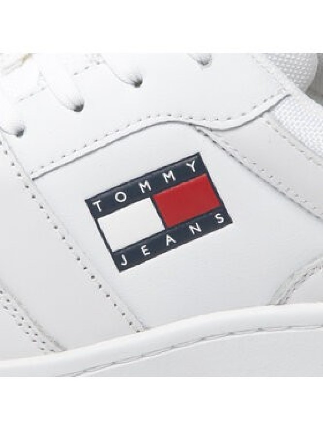Tommy Jeans Sneakersy Retro Basket EM0EM00955 Biały