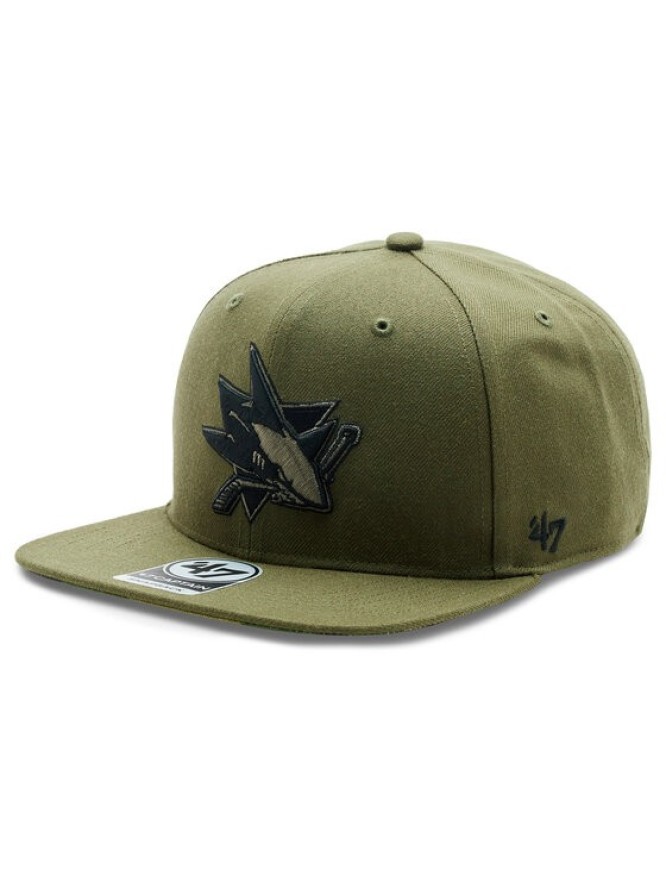 47 Brand Czapka z daszkiem NHL San Jose Sharks Ballpark Camo '47 CAPTAIN H-BCAMO22WBP-SW Zielony