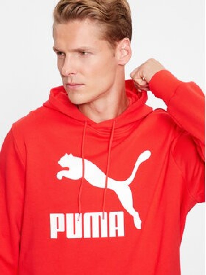 Puma Bluza Classics Logo 530084 Czerwony Regular Fit