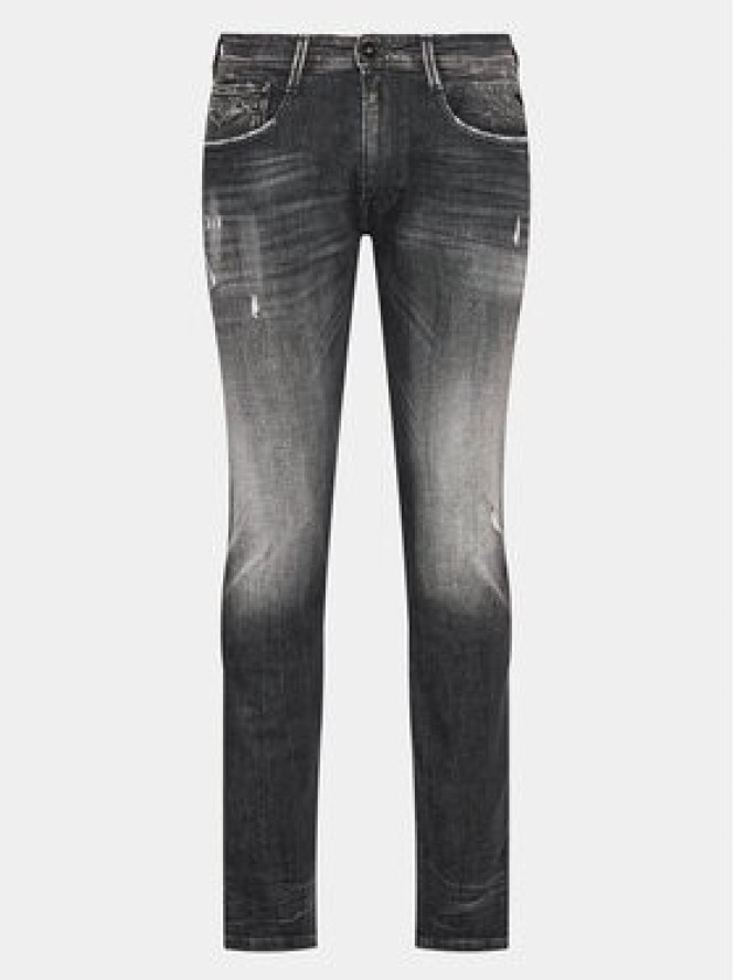 Replay Jeansy M914Q.000.199 Szary Slim Fit