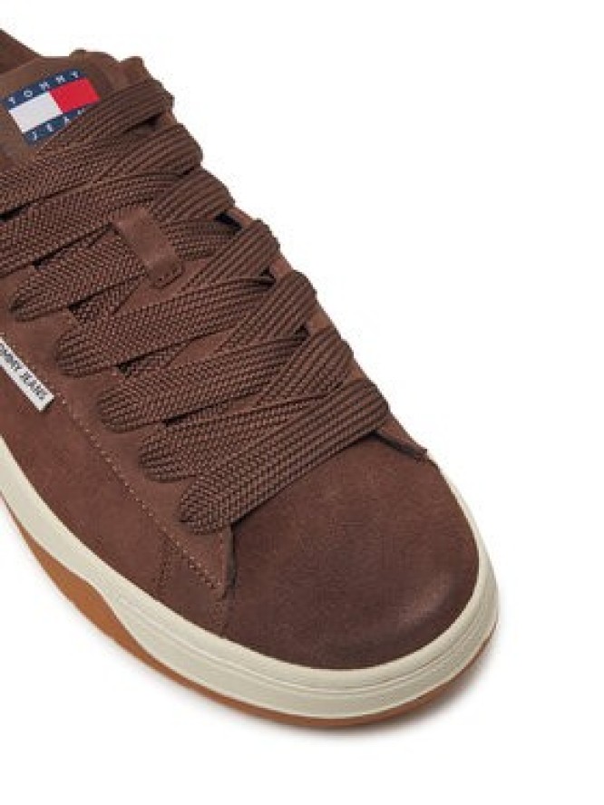 Tommy Jeans Sneakersy Skater EM0EM01503 Brązowy