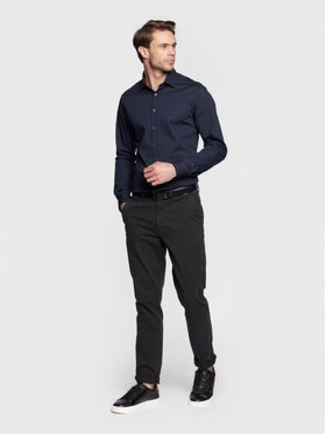 Calvin Klein Koszula K10K108229 Granatowy Slim Fit