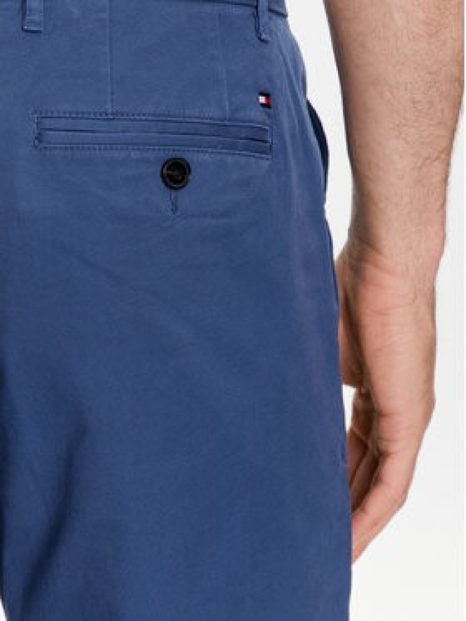 Tommy Hilfiger Spodnie materiałowe Denton MW0MW25964 Niebieski Straight Fit