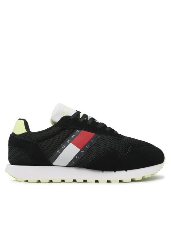 Tommy Jeans Sneakersy Retro Runner Mesh EM0EM01172 Czarny