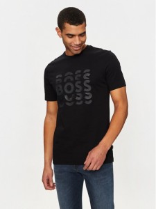 Boss T-Shirt 50495735 Czarny Regular Fit