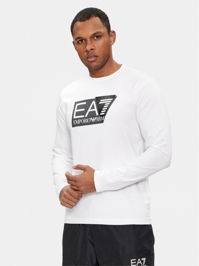 EA7 Emporio Armani Longsleeve 3DPT64 PJ03Z 1100 Biały Regular Fit