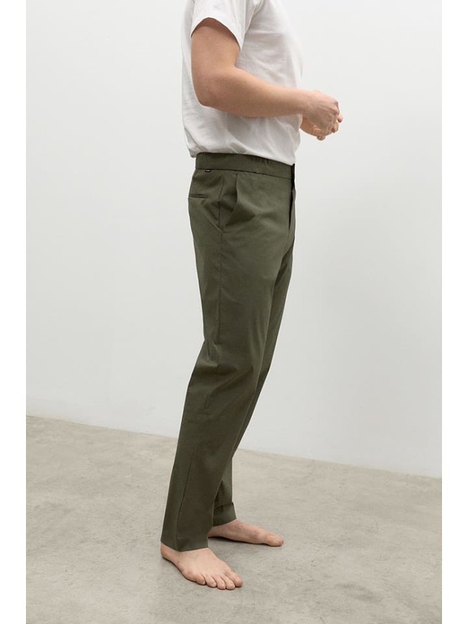 Ecoalf Spodnie chino w kolorze khaki rozmiar: L