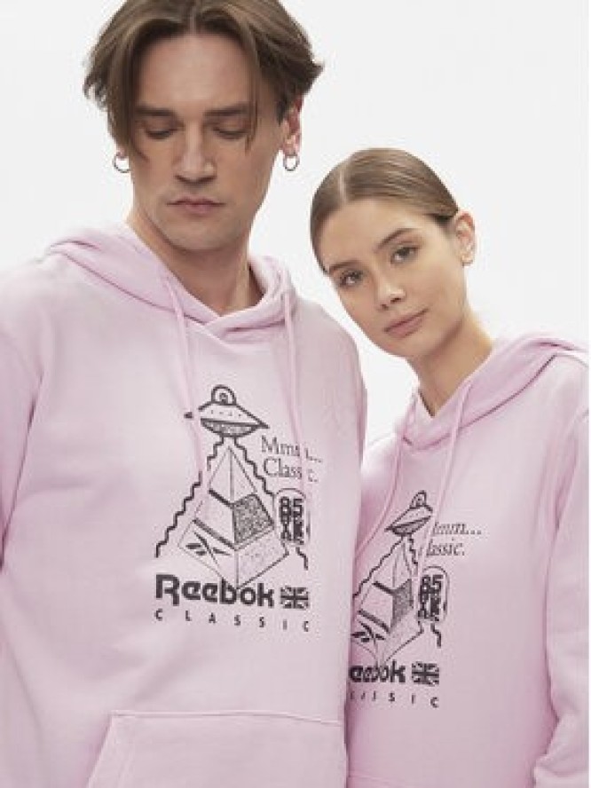 Reebok Bluza Classics Skateboard Hoodie HS7144 Różowy Regular Fit