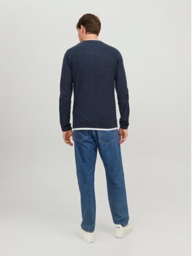 Jack&Jones Sweter 12227443 Granatowy Regular Fit