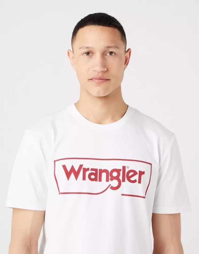 WRANGLER FRAME LOGO TEE MĘSKI T-SHIRT KOSZULKA NADRUK W70JD3989