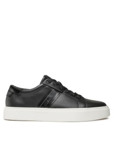 Calvin Klein Sneakersy Low Top Lace Up Lth HM0HM01055 Czarny