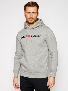 Jack&Jones Bluza Corp Old Logo 12137054 Szary Regular Fit