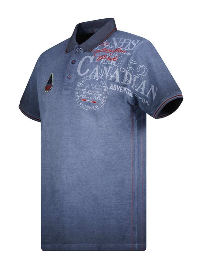 Canadian Peak Koszulka polo "Kadventureak" w kolorze granatowym rozmiar: S