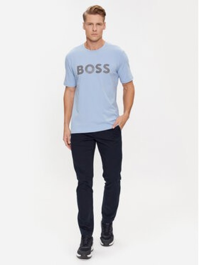 Boss T-Shirt Tee 8 50501195 Błękitny Regular Fit