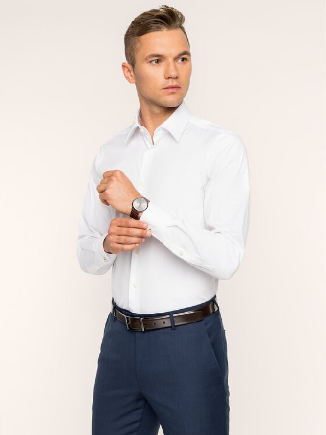 Joop! Koszula 30011827 Biały Slim Fit