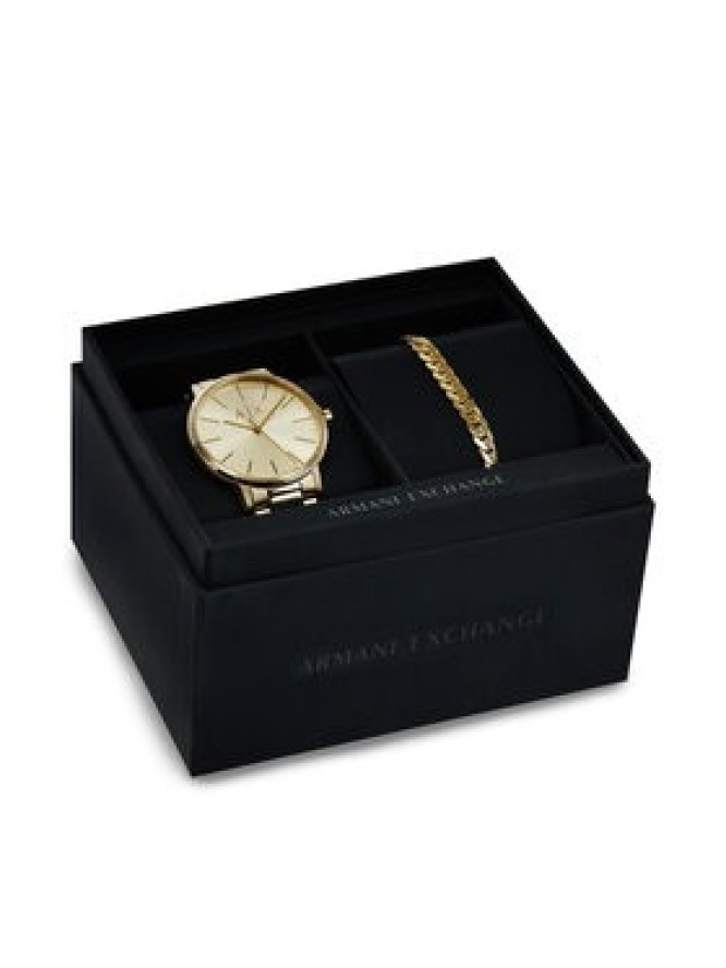 Armani Exchange Zegarek AX7144SET Złoty