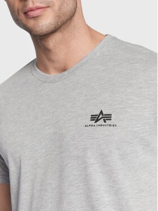 Alpha Industries T-Shirt Basic 188505 Szary Regular Fit