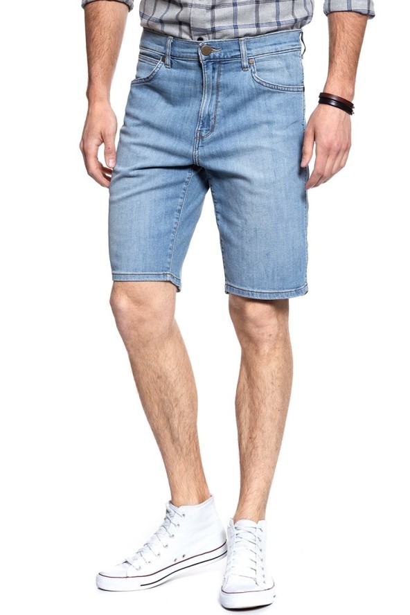 KRÓTKIE SPODENKI WRANGLER DENIM SHORT LIGHT FEATHER W14CQA14R