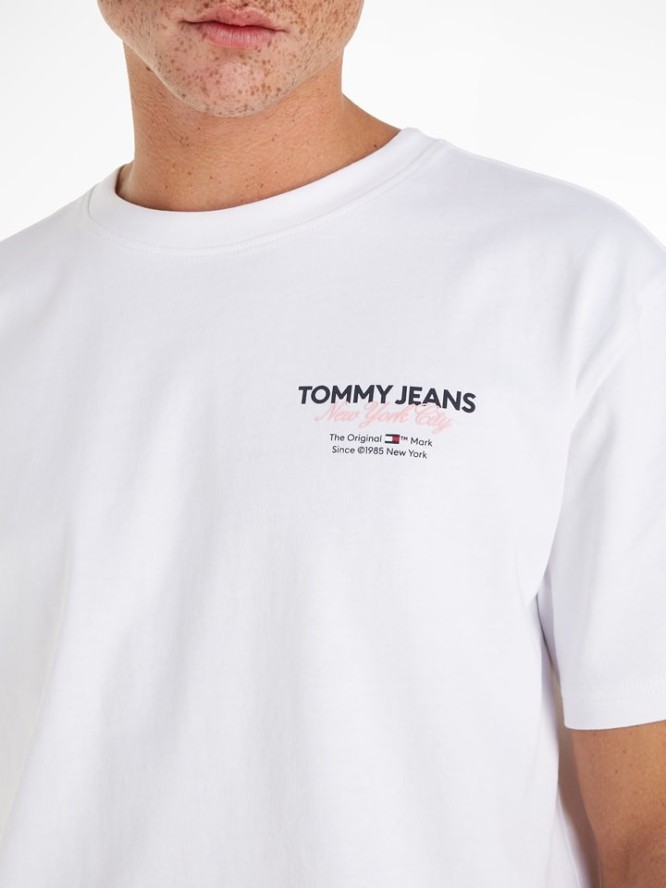 TOMMY JEANS Koszulka w kolorze białym rozmiar: S