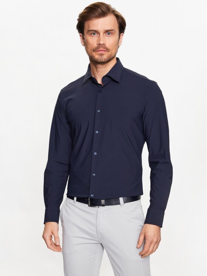 Boss Koszula 50490361 Granatowy Slim Fit