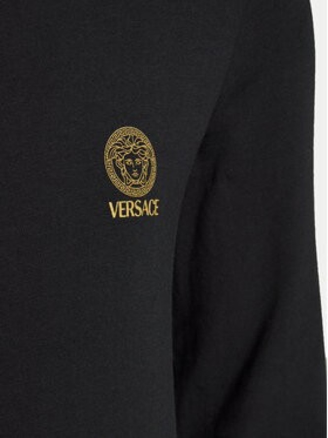 Versace Longsleeve AUU01007 1A10011 Czarny Regular Fit