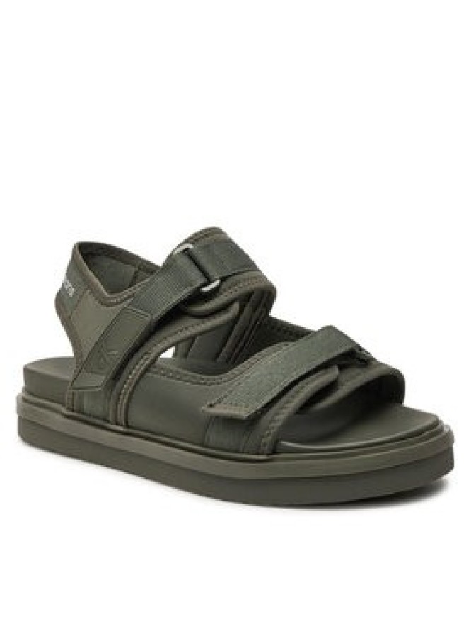 Calvin Klein Jeans Sandały Sandal Velcro Np In Mr YM0YM00940 Zielony