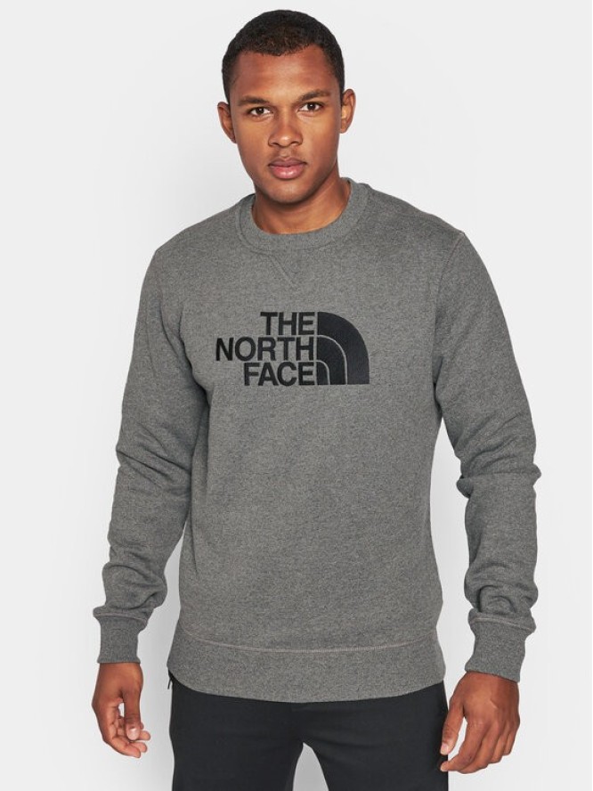 The North Face Bluza Drew Peak Crew NF0A4SVR Szary Regular Fit