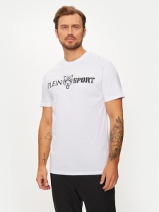 Plein Sport T-Shirt AADC MTK7197 SJY001N Biały Regular Fit