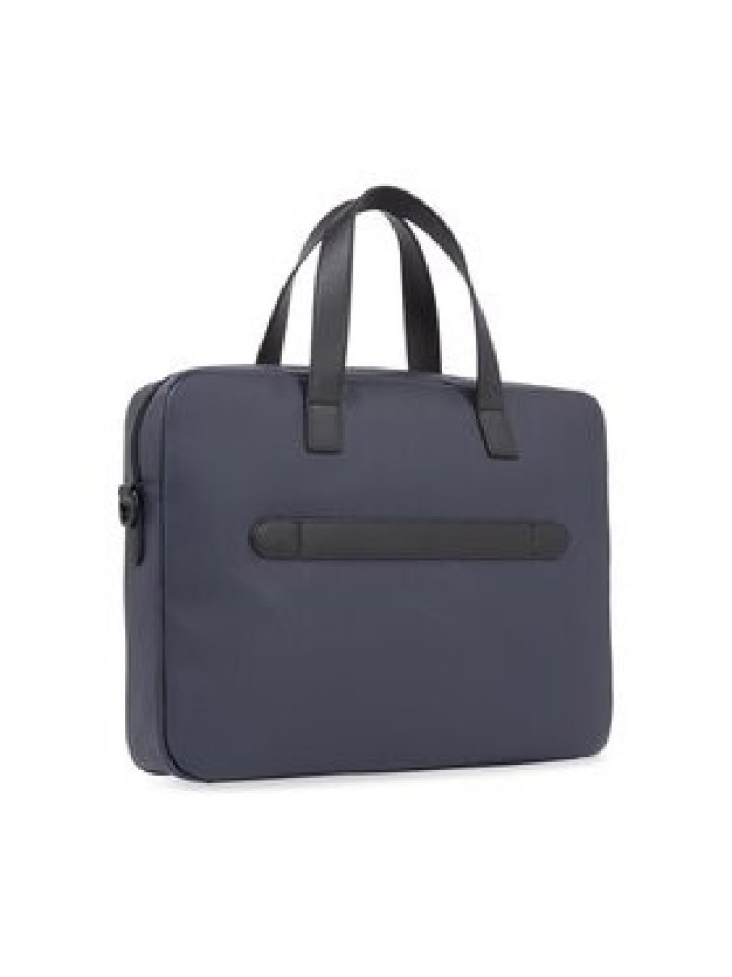 Tommy Hilfiger Torba na laptopa Th Essential Pique Computer Bag AM0AM11542 Granatowy