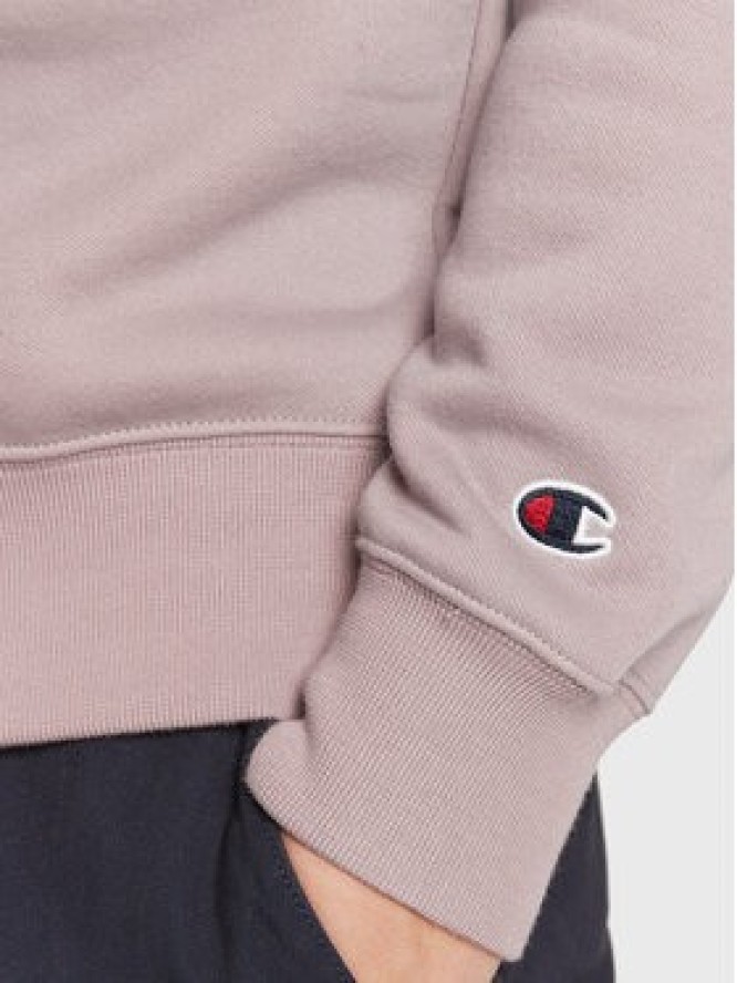 Champion Bluza Embroided Script Logo 217859 Fioletowy Regular Fit