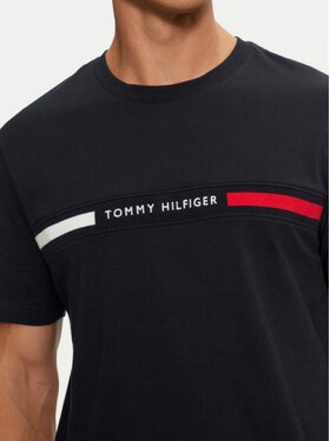 Tommy Hilfiger T-Shirt MW0MW36498 Granatowy Regular Fit