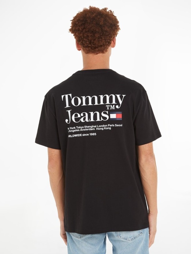 TOMMY JEANS Koszulka w kolorze czarnym rozmiar: M