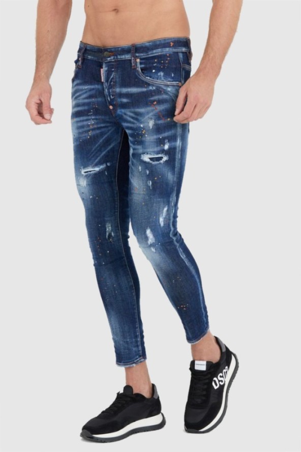 DSQUARED2 Granatowe jeansy super twinkie jeans