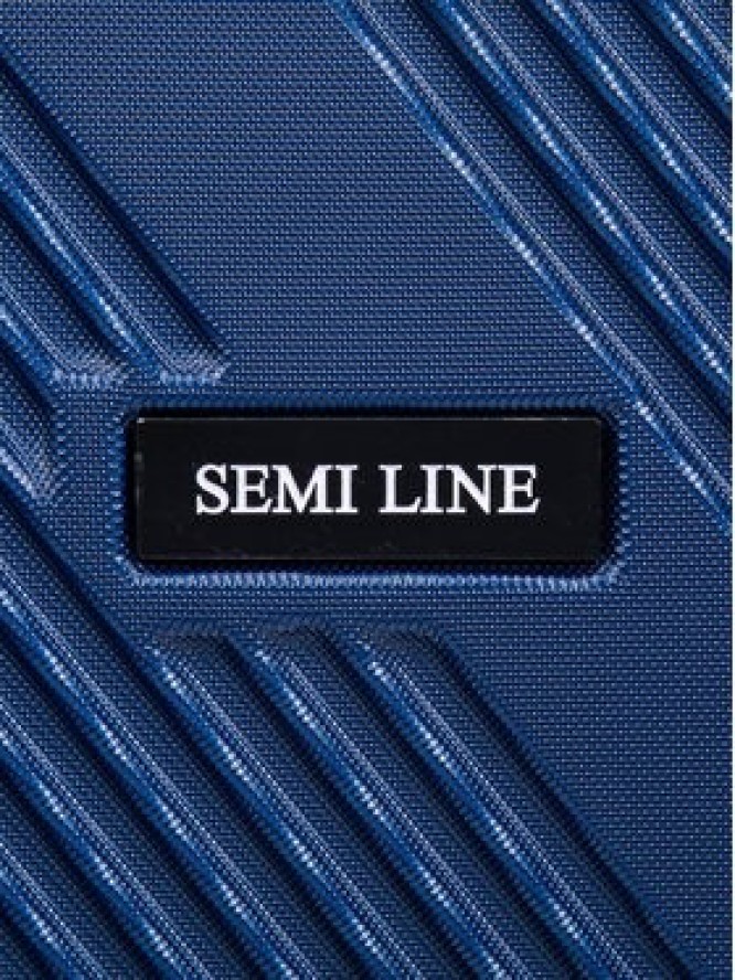 Semi Line Walizka średnia T5848-2 Granatowy