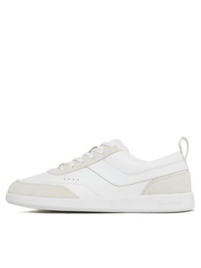 Calvin Klein Sneakersy Low Top Lace Up Lth Mix HM0HM00851 Biały