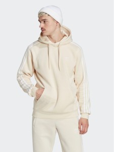 adidas Bluza adicolor Classics 3-Stripes Hoodie IB1416 Beżowy Regular Fit