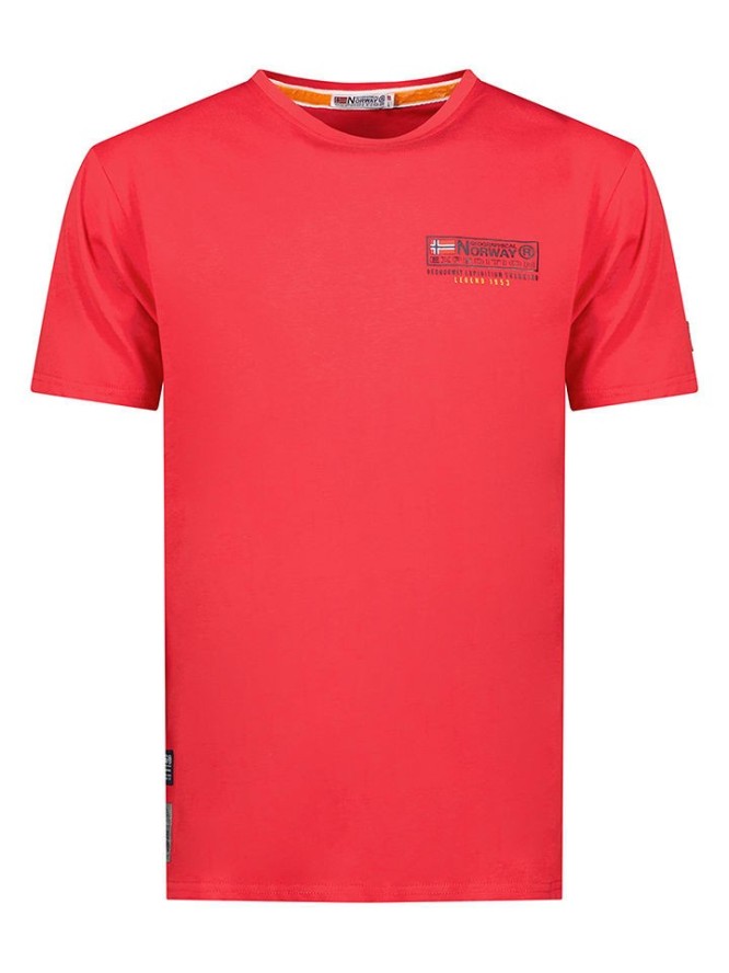 Geographical Norway Koszulka w kolorze czerwonym rozmiar: S