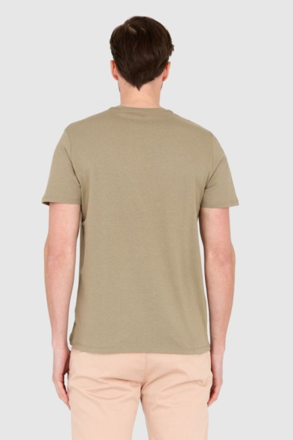 GUESS T-shirt zielony slim fit