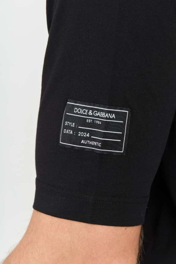 DOLCE & GABBANA Czarny t-shirt