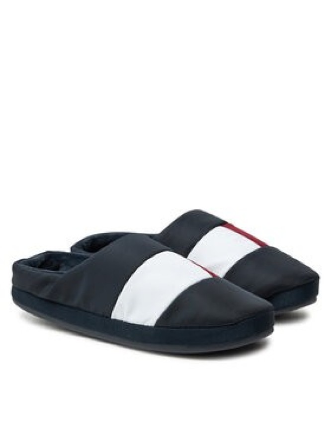 Tommy Hilfiger Kapcie Flag House Shoe FM0FM05228 Granatowy