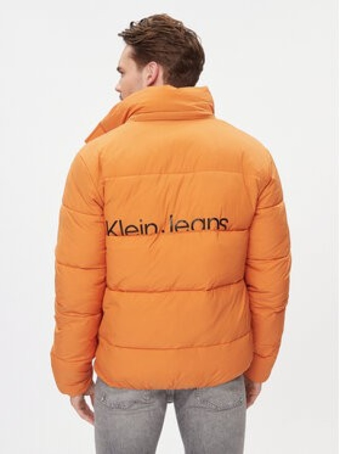 Calvin Klein Jeans Kurtka puchowa Essentials J30J323708 Pomarańczowy Regular Fit