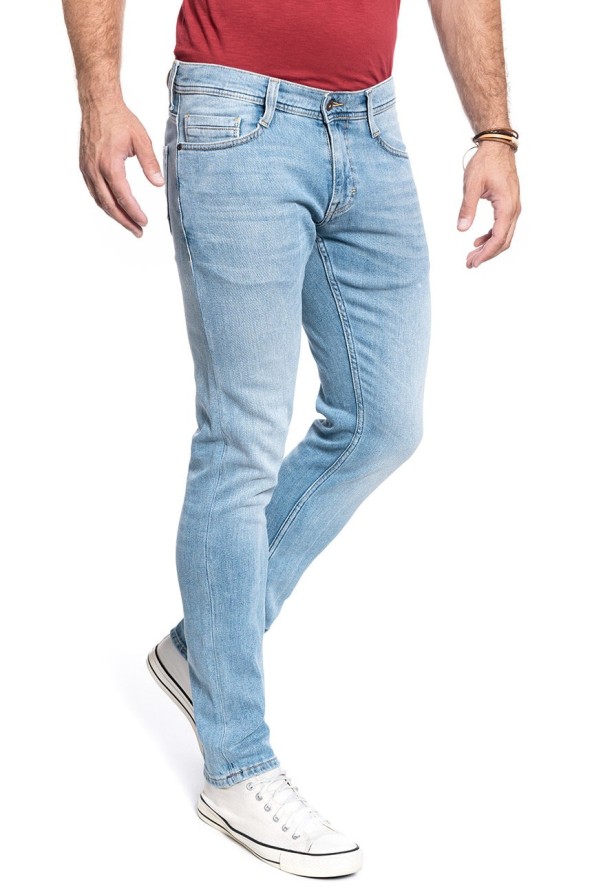 SPODNIE MĘSKIE MUSTANG OREGON TAPERED DENIM BLUE 1008768 5000 314