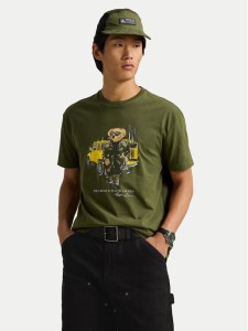 Polo Ralph Lauren T-Shirt 710854497042 Zielony Regular Fit