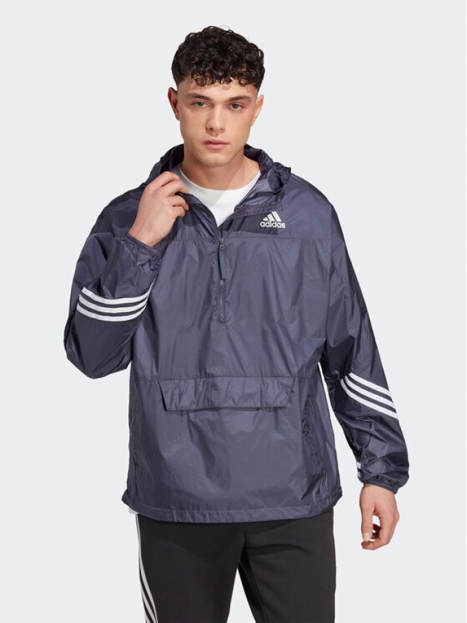 adidas Kurtka przejściowa WIND.RDY Hooded Anorak HT8723 Niebieski Loose Fit