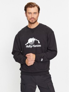 Helly Hansen Bluza Yu Crew Sweater 2.0 53891 Czarny Regular Fit