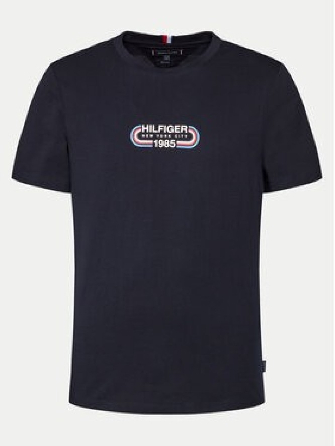 Tommy Hilfiger T-Shirt Track Graphic MW0MW34429 Granatowy Regular Fit