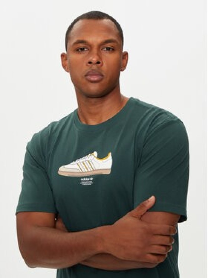 adidas T-Shirt Supply Sport IX6717 Zielony Regular Fit