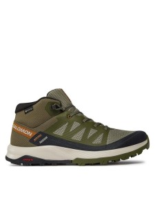 Salomon Trekkingi Outrise Mid GORE-TEX L47143600 Khaki